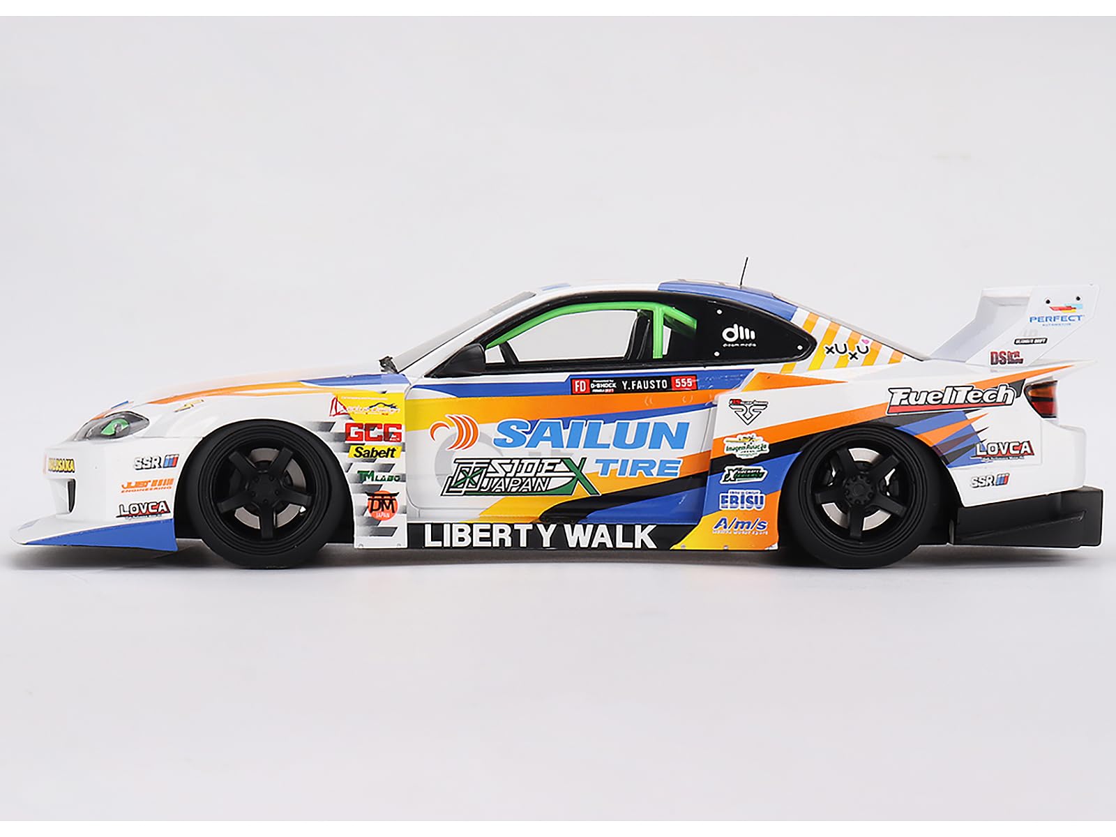 新品TOP SPEED S15 LB-Super Silhouette #555 Amazon.com: LB-Super Silhouette S15 Silvia #555 Yukio Fausto